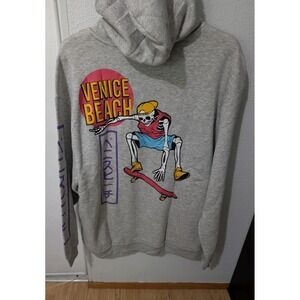 Chemistry Venice Beach Skateboarding Pullover Hoodie Gray Unisex Size XL NWT